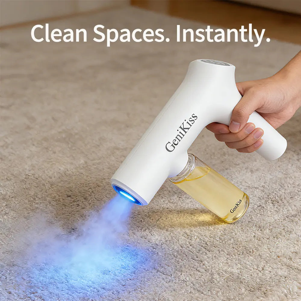 Genikiss Nano Blue Light Deodorizer, Indoor Odor Removal, Pet Deodorant. Bio-Enzymes Break down Urine, Disinfect and Deodorize, Plant-Extracted, Safe and Non-Toxic for Pets, Floral Scent Air Freshener Spray