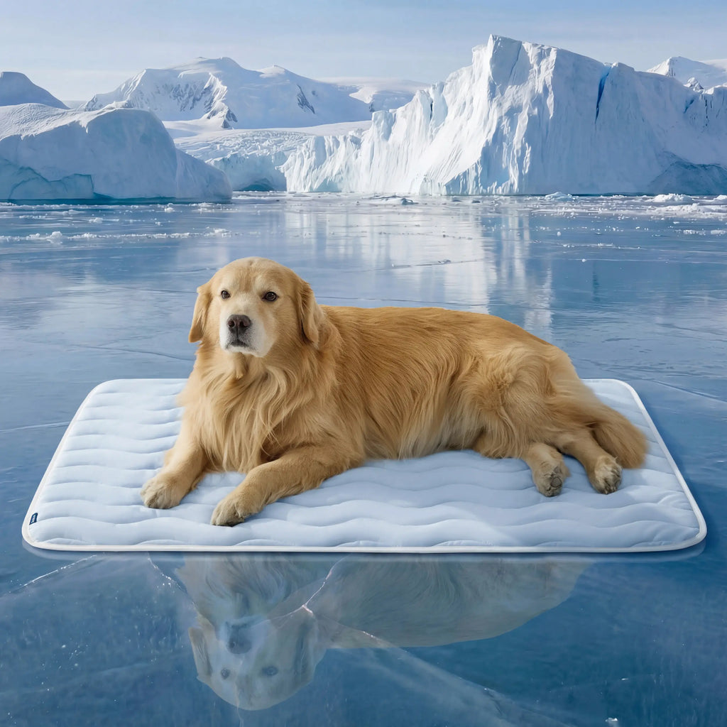 Bedsure Cooling Thin & Thick Mat for Dogs – Q-MAX>0.4 Washable Pet Cooling Pad, No Gel, No Electric, Non-Slip Summer Crate Bed for Large Dogs