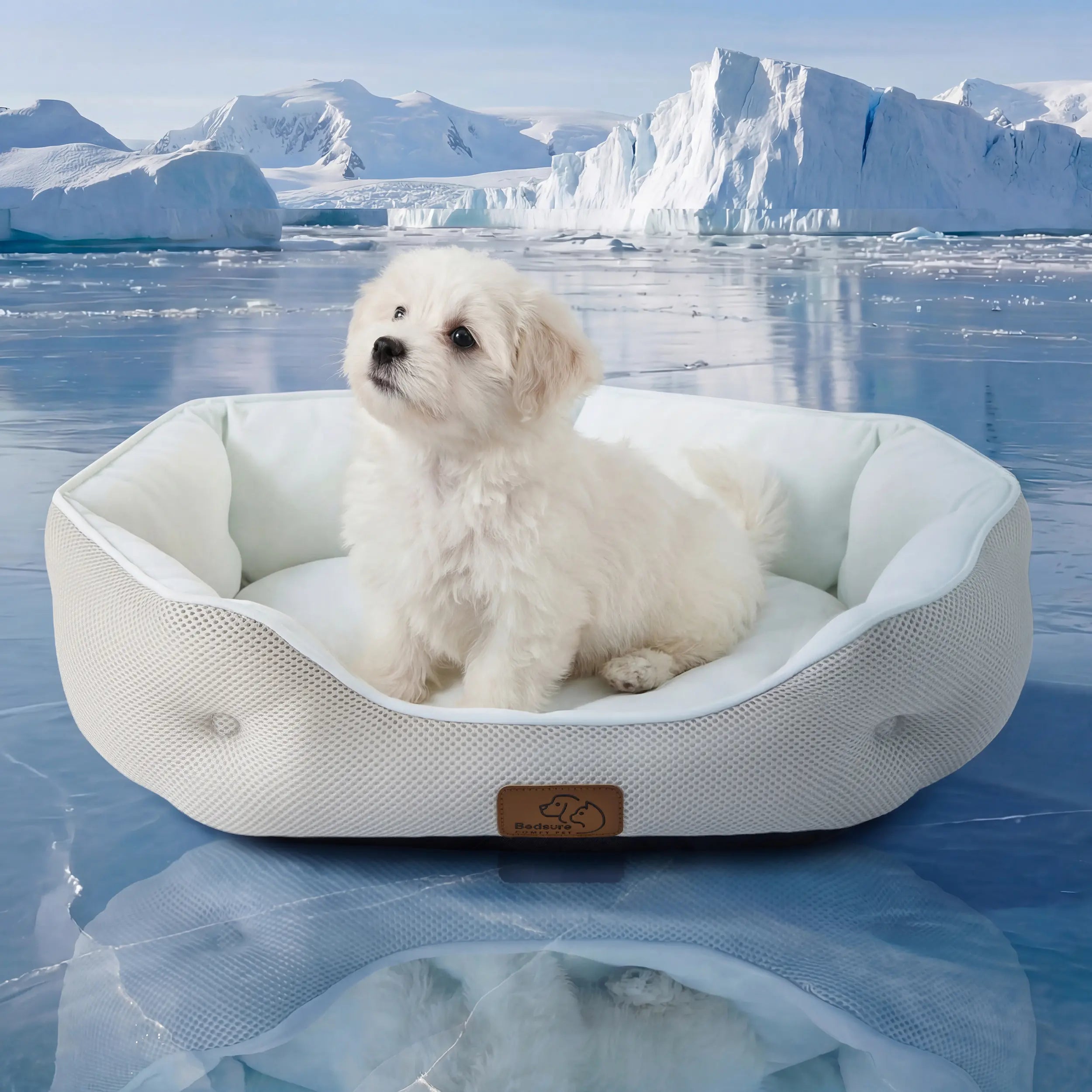 Bedsure Cooling Thin & Thick Mat for Dogs – Q-MAX>0.4 Washable Pet Cooling Pad, No Gel, No Electric, Non-Slip Summer Crate Bed for Large Dogs