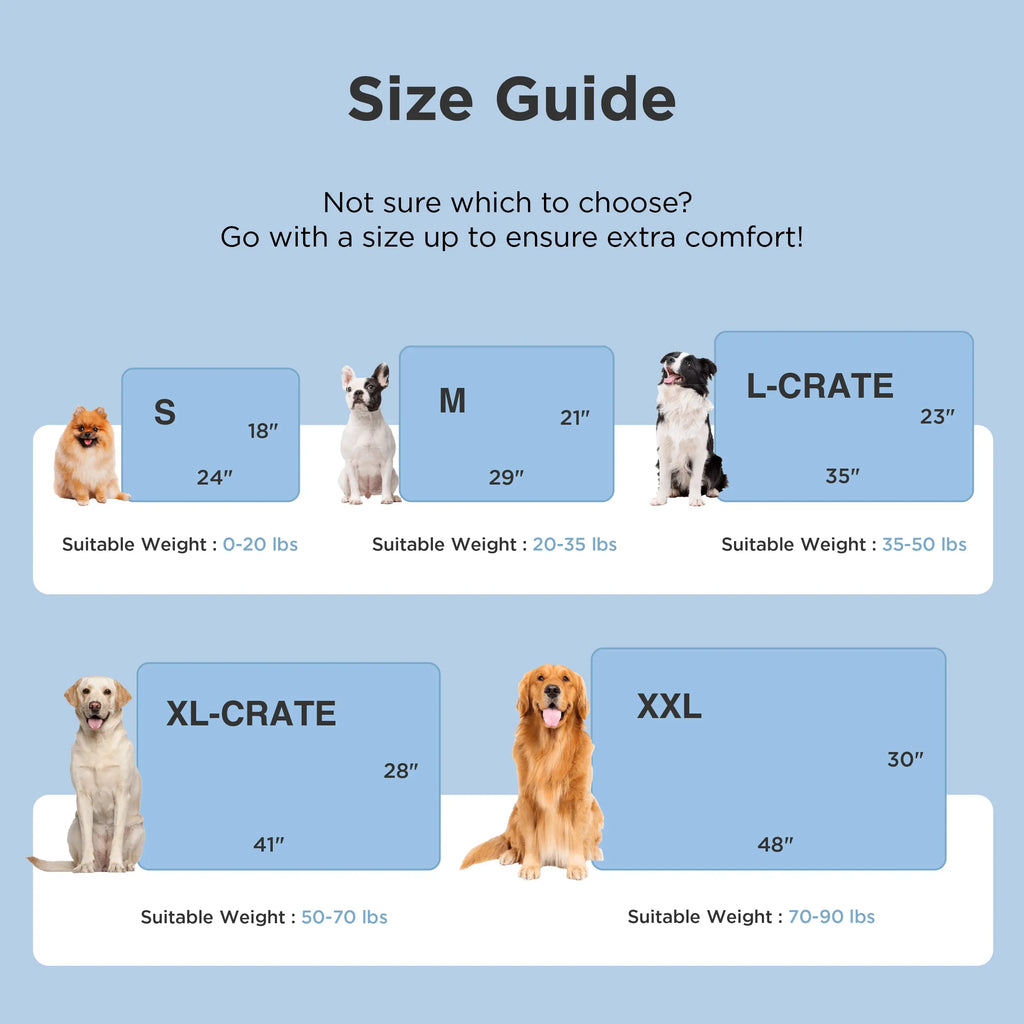 Bedsure Cooling Thin & Thick Mat for Dogs – Q-MAX>0.4 Washable Pet Cooling Pad, No Gel, No Electric, Non-Slip Summer Crate Bed for Large Dogs